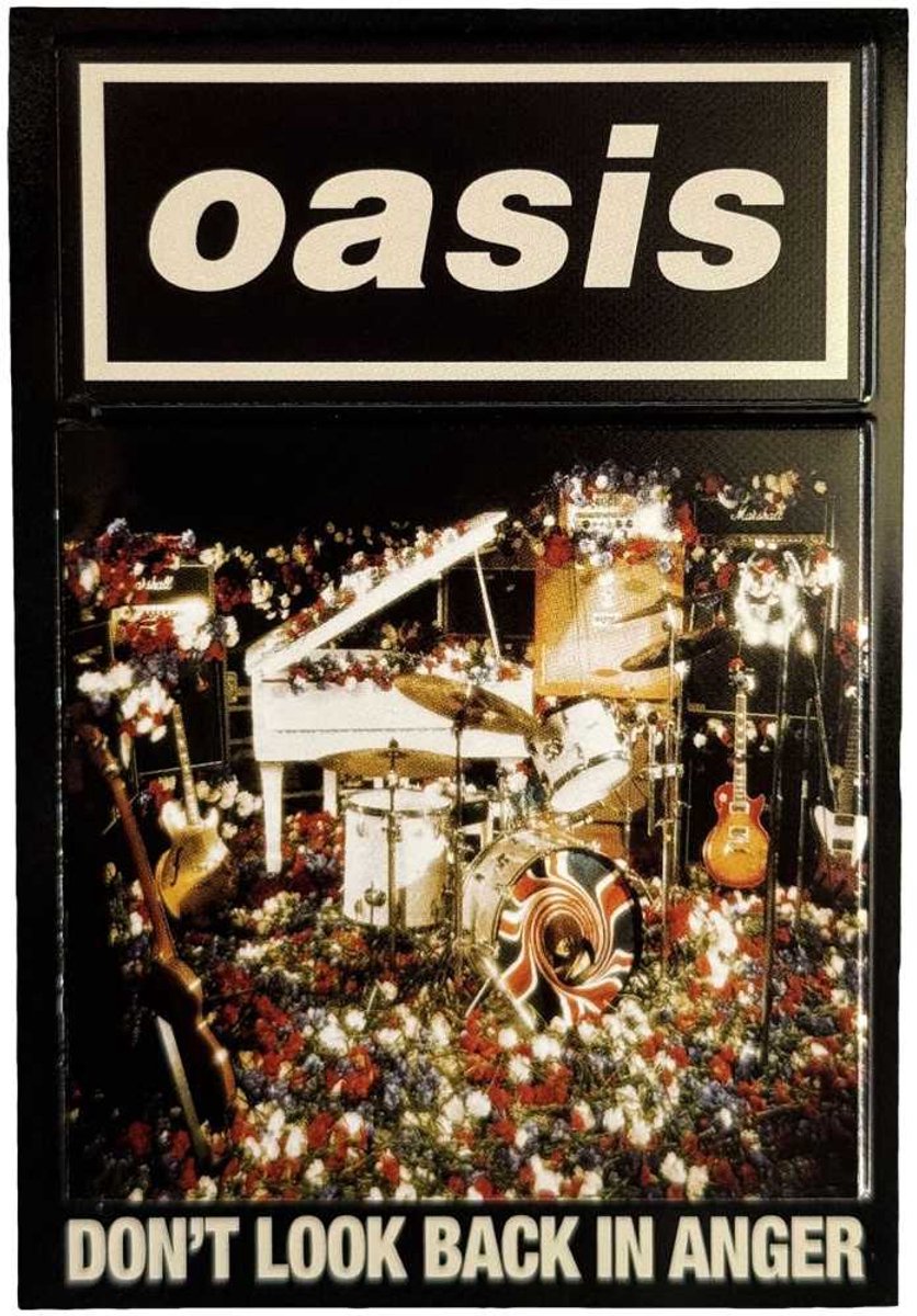 Oasis - Don't Look Back In Anger Single Koelkastmagneet - Zwart/Multicolours