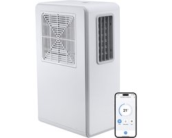 Evolar Mobiele Smart Airco - Gerichte Koeling - WiFi - App & Afstandsbediening - Airconditioner - Zonder Afvoer / Slang - Slaapkamer, Woonkamer, Thuiskantoor - EVO-ES1800W