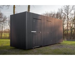 *STAPELKORTING* Akupaneldeal Buitenpaneel – Composiet Gevelbekleding – Zwart Eiken – Rhombusprofiel – 285×21,9×2,6 cm - composiet - gevelbekleding - gevelbekleding kunststof - wandbekleding - akoestisch buitenpaneel - Schutting