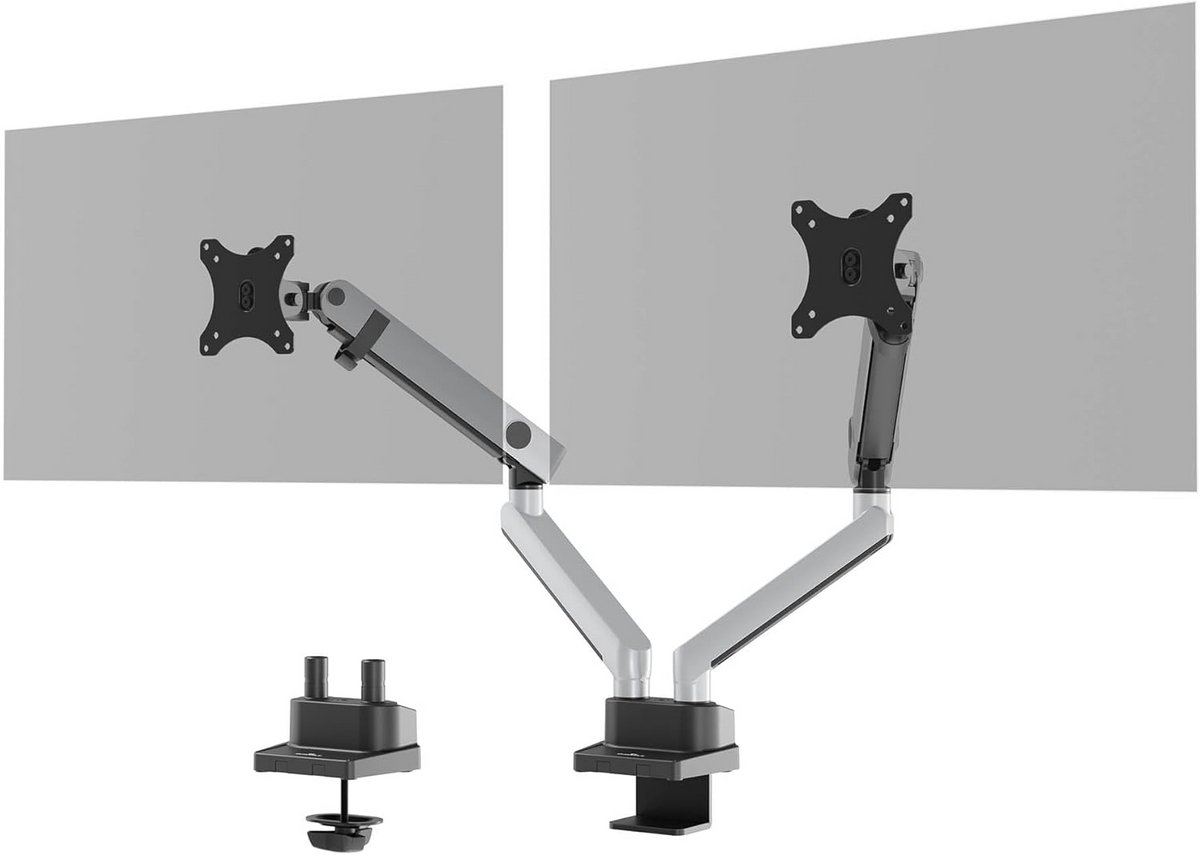 Monitor Arm 2 Schermen - Beeldscherm Standaard - Monitor Beugel - Bureauklem