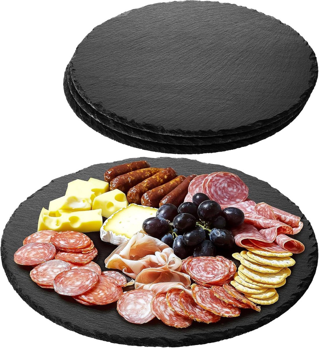 Tapasplank met schaaltjes - Borrelplank - Serveerplank - Hout - snackplank