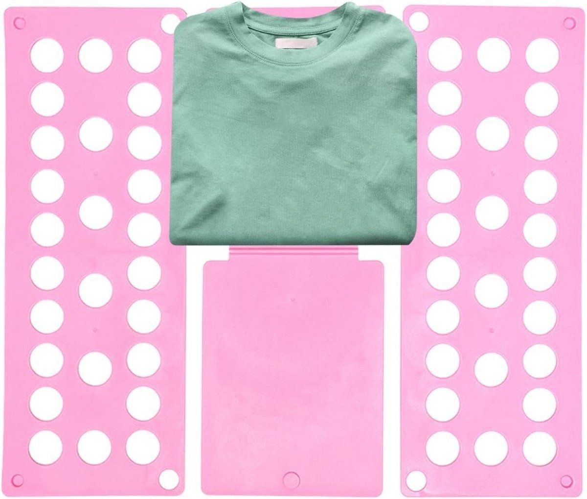 Vouwplank Kleding - Was Organizer - Kleding Snel Vouwen - Inklapbaar Ontwerp - 40 x 48 cm - Roze