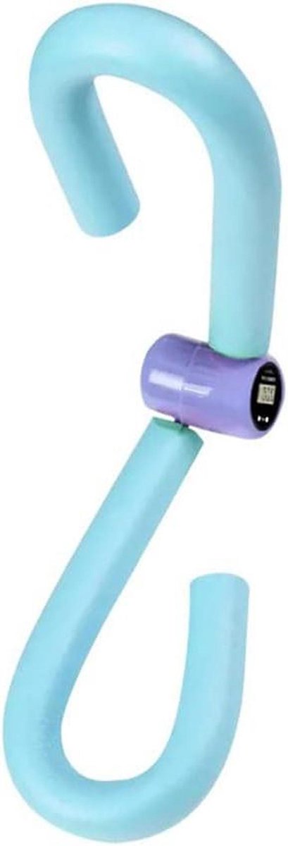 Been Clip Trainer - Dijbeen Oefenaar - Thuis Fitness - Ingebouwde Teller - 29x37CM - Blauw