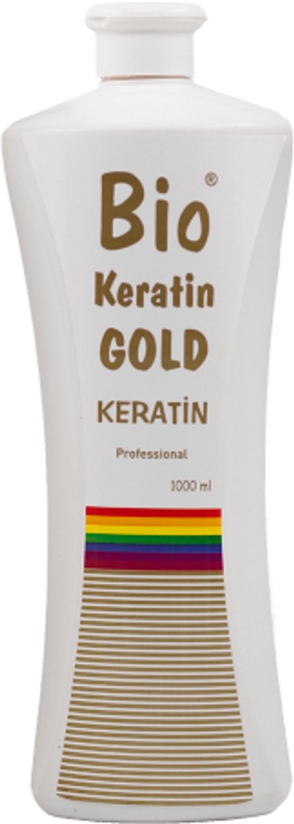Bio Keratin Gold Keratin Smoothing Treatment – 1000 ml – Gladmakende Haarbehandeling – Professionele Haarverzorging