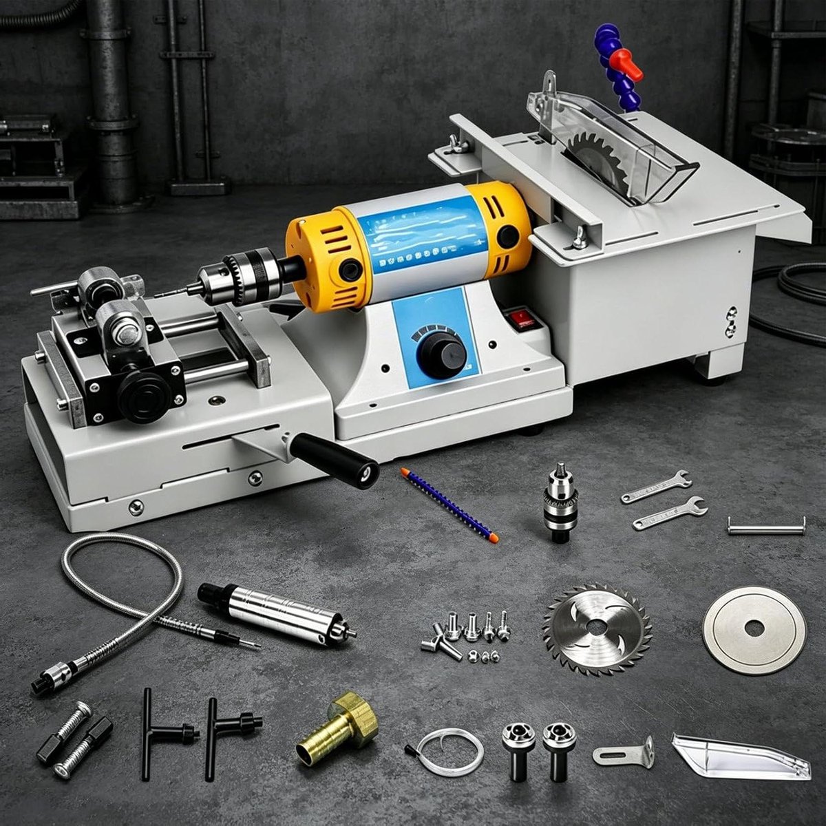 Sieraden machine - Lapidaire zaag - Edelstenen bewerken - Krachtige 750W motor - Tot 10000 rpm - Meerkleurig
