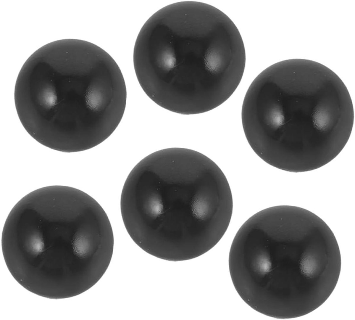 Flipperkast Ballen - Vervangende Ballen - Spelplezier - Hoge Duurzaamheid - 6 Stuks - Zwart
