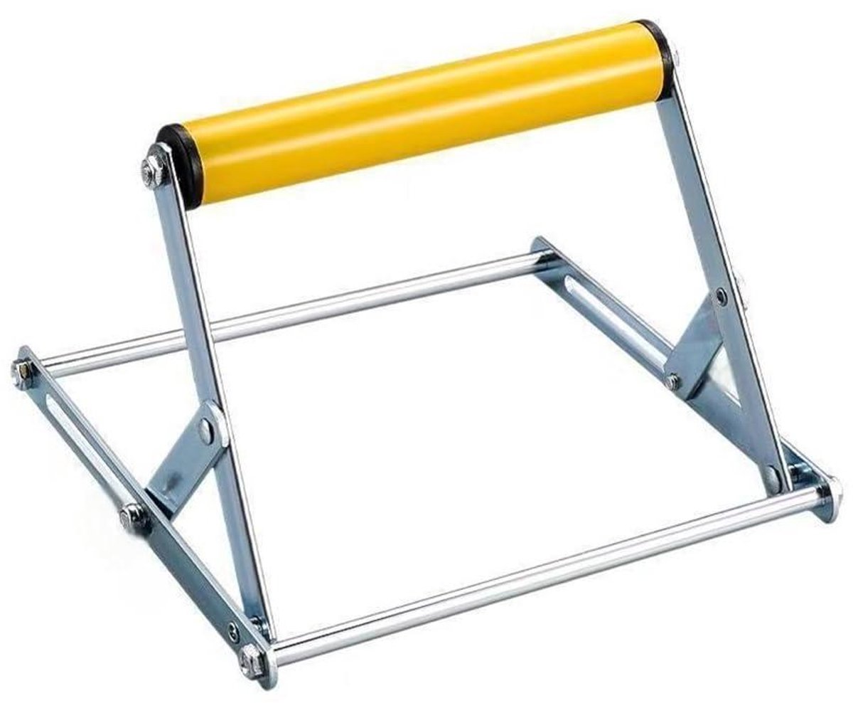 Zaagmachine Ondersteuning - Roller Stand - Houtbewerking Ondersteuning - Verstelbare Hoogte - 50g - Donkergrijs