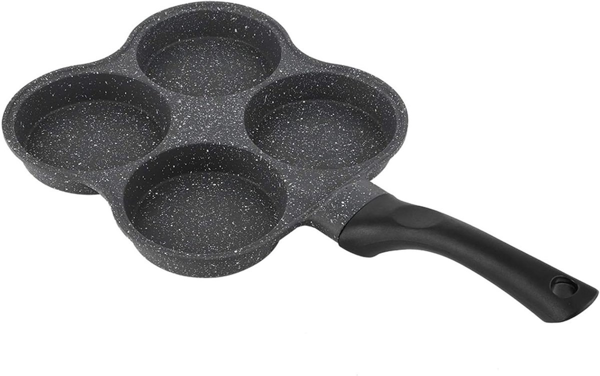 Ontbijt Koekenpan - Pannenkoek Pan - Ontbijt Maken - Antiaanbaklaag - 365x195cm - Zwart