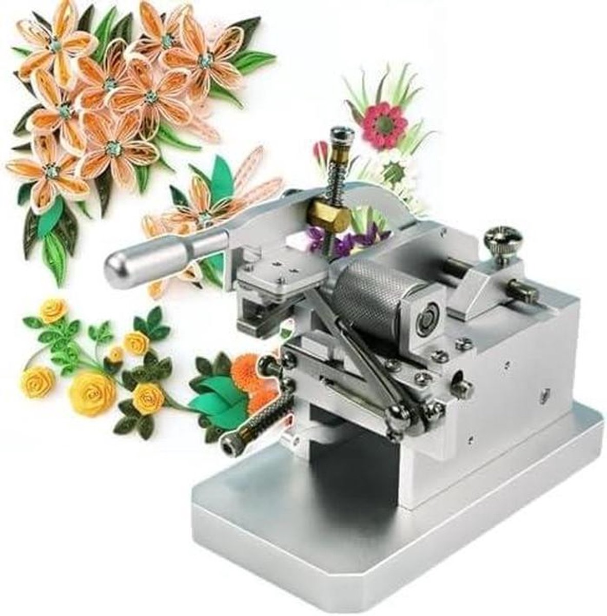 Papier Franjesmachine - Quilling Tool - Papierkunst Maken - Verstelbare Breedte - Max 20mm Breed - Metaal
