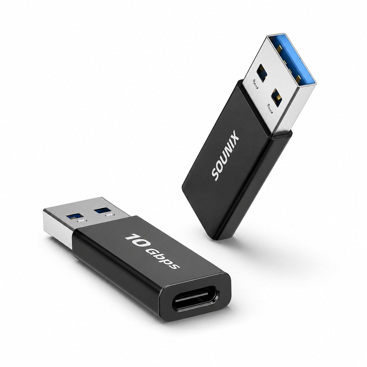 Sounix USB C naar USB Adapter - 10Gbps - USB 3.1 GEN 2 - 2 Stuks - Converter voor PC Laptop lader Power Bank