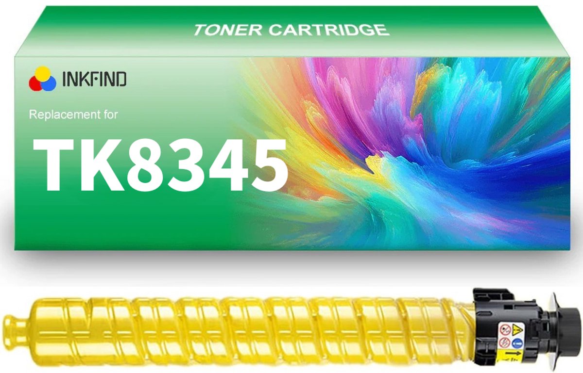 INKFIND TK-8345 Geel tonercartridge compatibel met Kyocera TK8345 TK-8345 Geel geschikt voor Kyocera TASKalfa 2552ci - 1-pack Geel