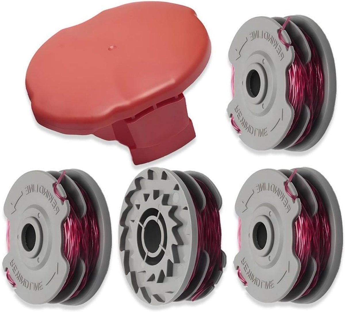 Trimmer Spoelen - Snijkoppen - Gazon Onderhoud - Naadloze Compatibiliteit - 4 Stuks - Zwart