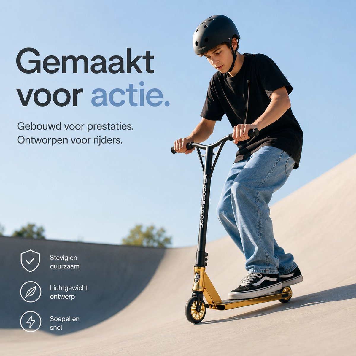 Suotu Stuntstep - Step - Kinderstep - Speelgoed Jongens/Meisjes - ABEC-7 - Aluminium - Goud — afbeelding 2