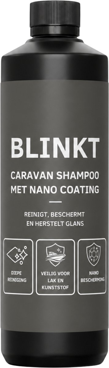 Caravan Shampoo met Nano Coating - Reinigt & Beschermt Gelcoat, Lak & Kunststof - Wax Alternatief - 500 ml - BLINKT