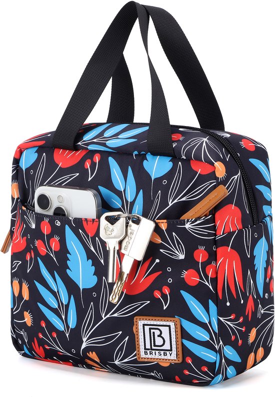 Brisby 4 Laags Geïsoleerde Koeltas - Lunchtas - Kolftas 4 liter - Passion Flower van Brisby — afbeelding 2