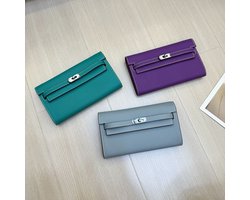 3-pack - leren portemonnee - draagbaar kleine dames portemonnee - portemonnees met rits en zakjes - mini portemonnee met sleutelhanger - voor dames en heren - 12 x 9 cm (zwart, blauw, roze)