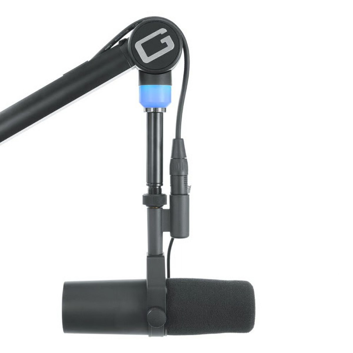 Gator professionele microfoonstatief met boomarm en LED-verlichting