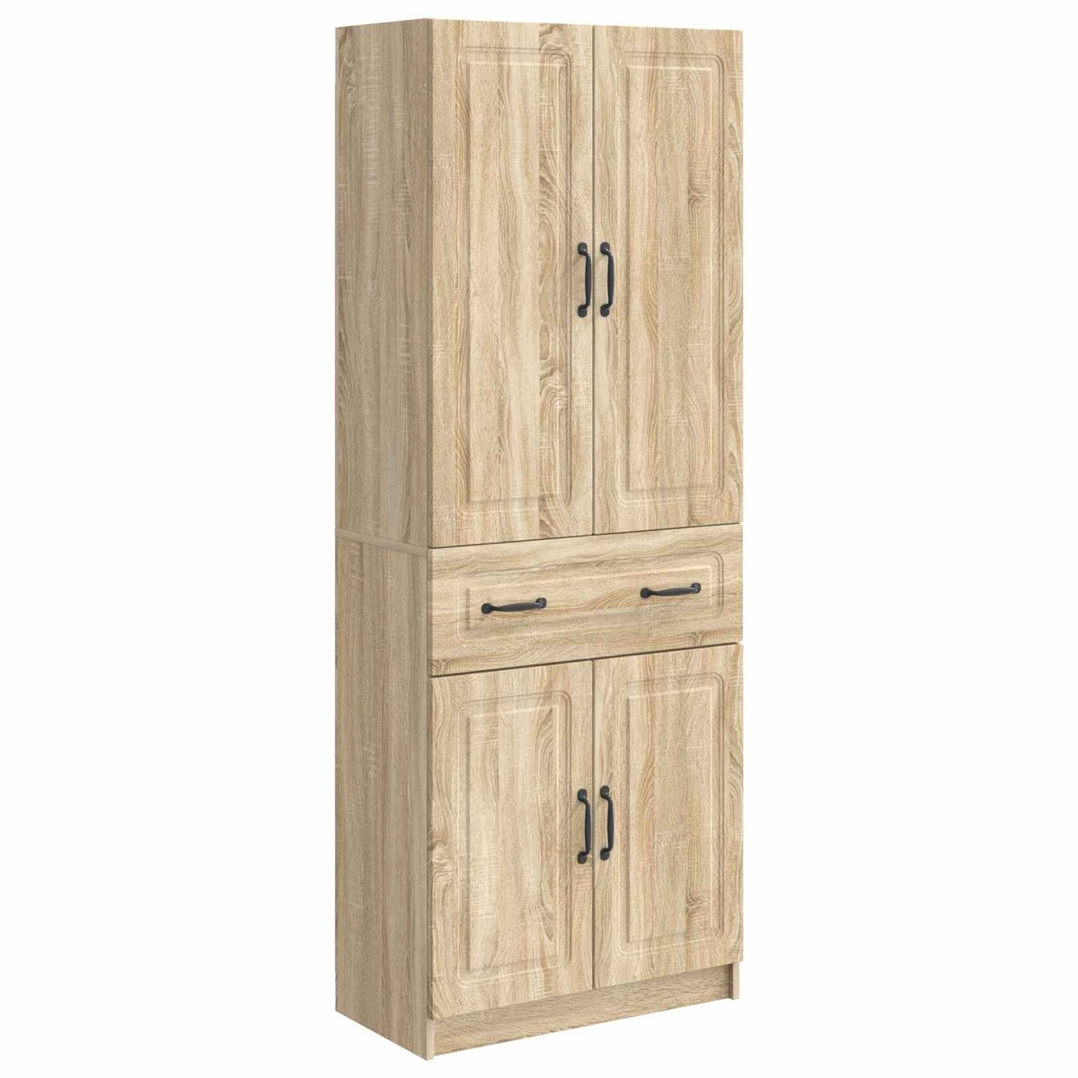 vidaXL Kast - Set - 2 - st - Sonoma - Eiken - Bewerkt - hout Sonoma eiken