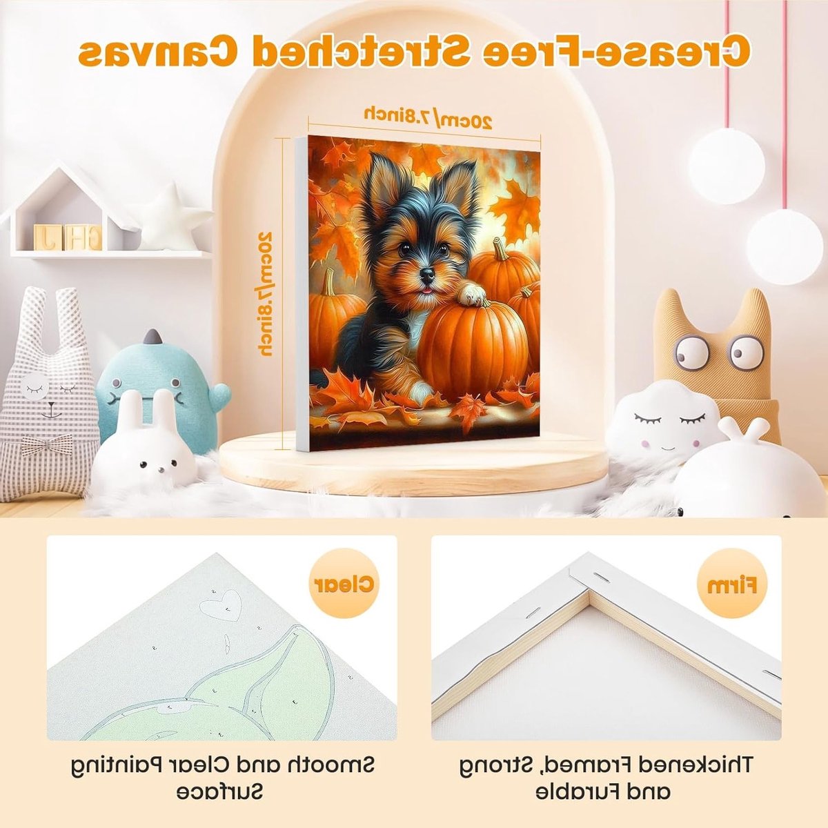 Herfst Schilderen op Nummer voor Volwassenen - 4 Delige DIY Set met Dieren, Lijsten en Acrylverf voor Creatieve Hobby's — cadeau in Hobby - foto 7