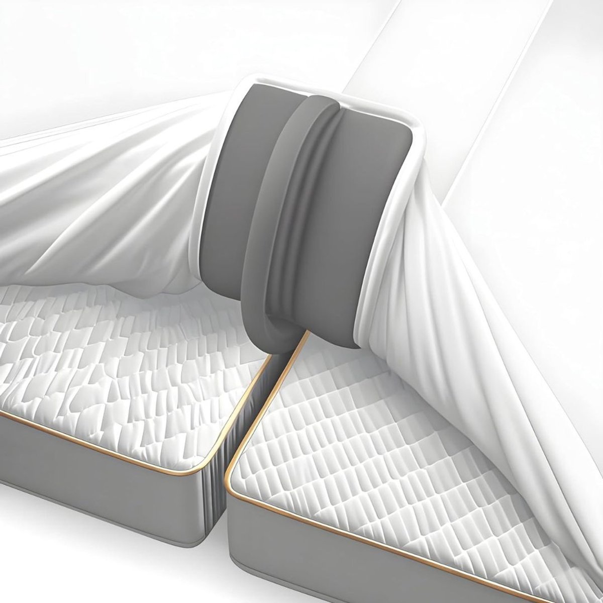 MRKK® Matraswig - Bedbinder - Liefdesbrug - Grijs