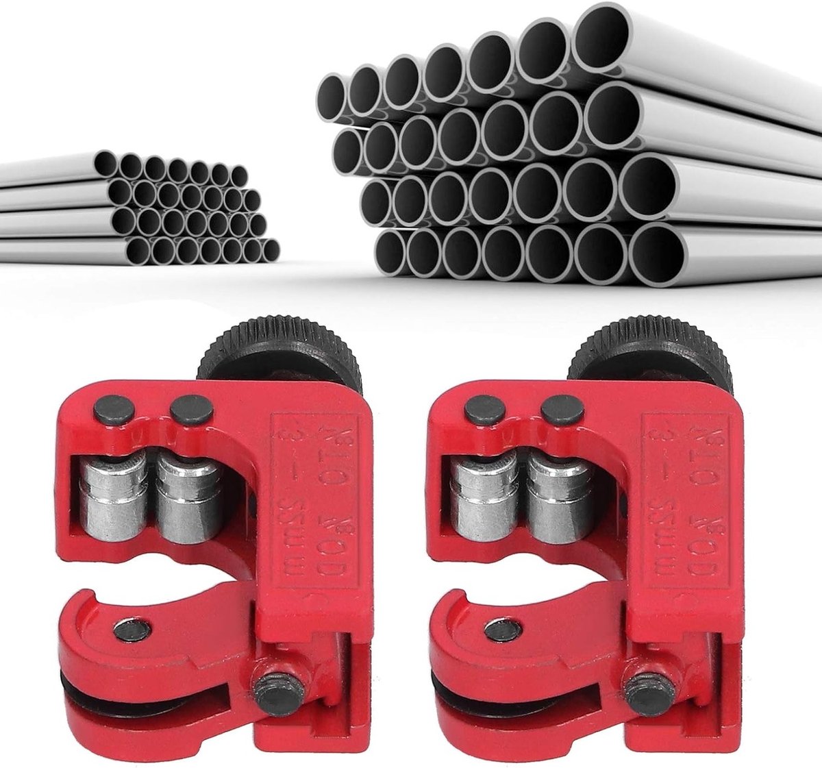 Dailygoods - Buizensnijder - Pijpsnijder voor Aluminium en Koper - Lichtgewicht en Draagbaar - 3-22mm - Perfect voor Loodgieters en Elektriciens - Rood thumbnail 5