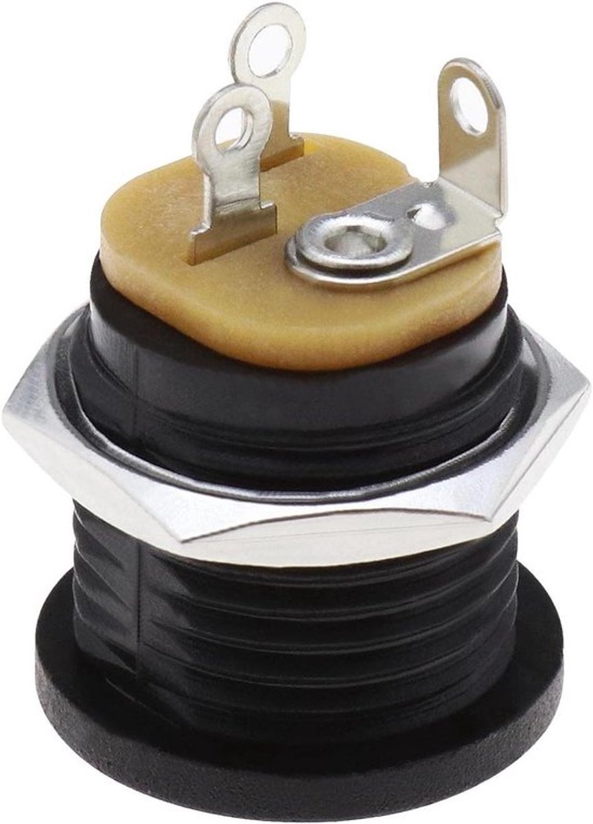 DC-voedingsaansluiting 5,5 mm x 2,1 mm, 3-polig, vrouwelijk DIY gitaar-effectpedaal
