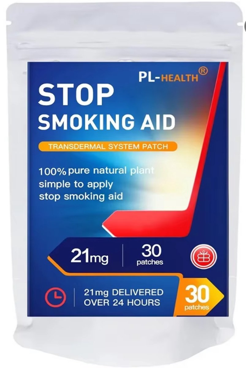 Stoppen met roken pleisters - 100% natuurlijk - 30 stuks