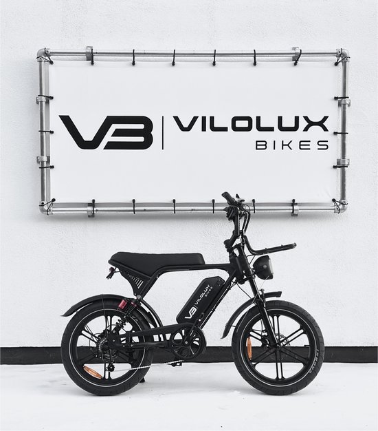 Elektrische fatbike Vilolux Ultra 250W 20×4 inch banden 60km actieradius hydraulische remmen NFC zwart