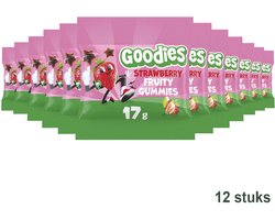 Goodies Fruit Gummies Aardbei - Snacks - 12 Stuks