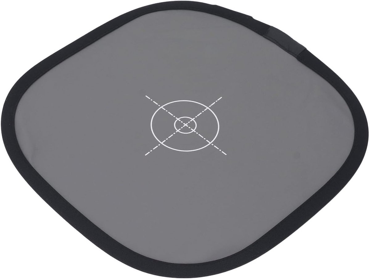 12x12 Inch Grijze Kaart voor Witbalans, 18% Grijze Reflector en Dubbelzijdige Vouwbare Camera Focusbord met Draagzak voor Professionele Fotografie
