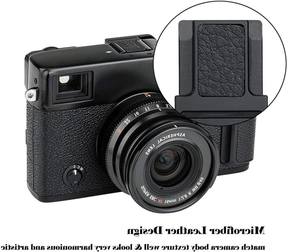 Metaal Hot Shoe Thumb Up Grip voor Fujifilm X-Pro3, X-Pro2 en X-Pro1 Camera - Verbeterde Balans en Grip voor Fotografie en Videografie