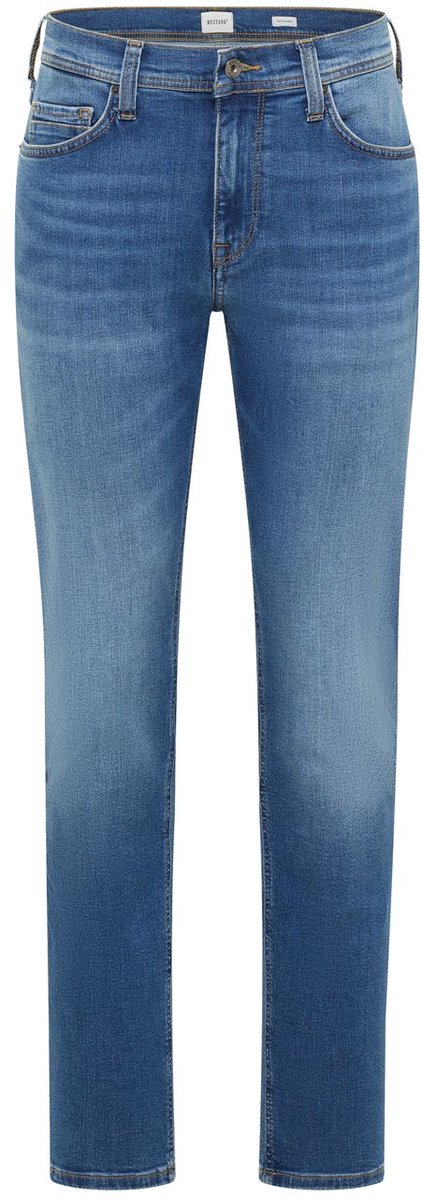 Mustang Heren Jeans Broeken slim Fit Blauw 35W / 30L Volwassenen