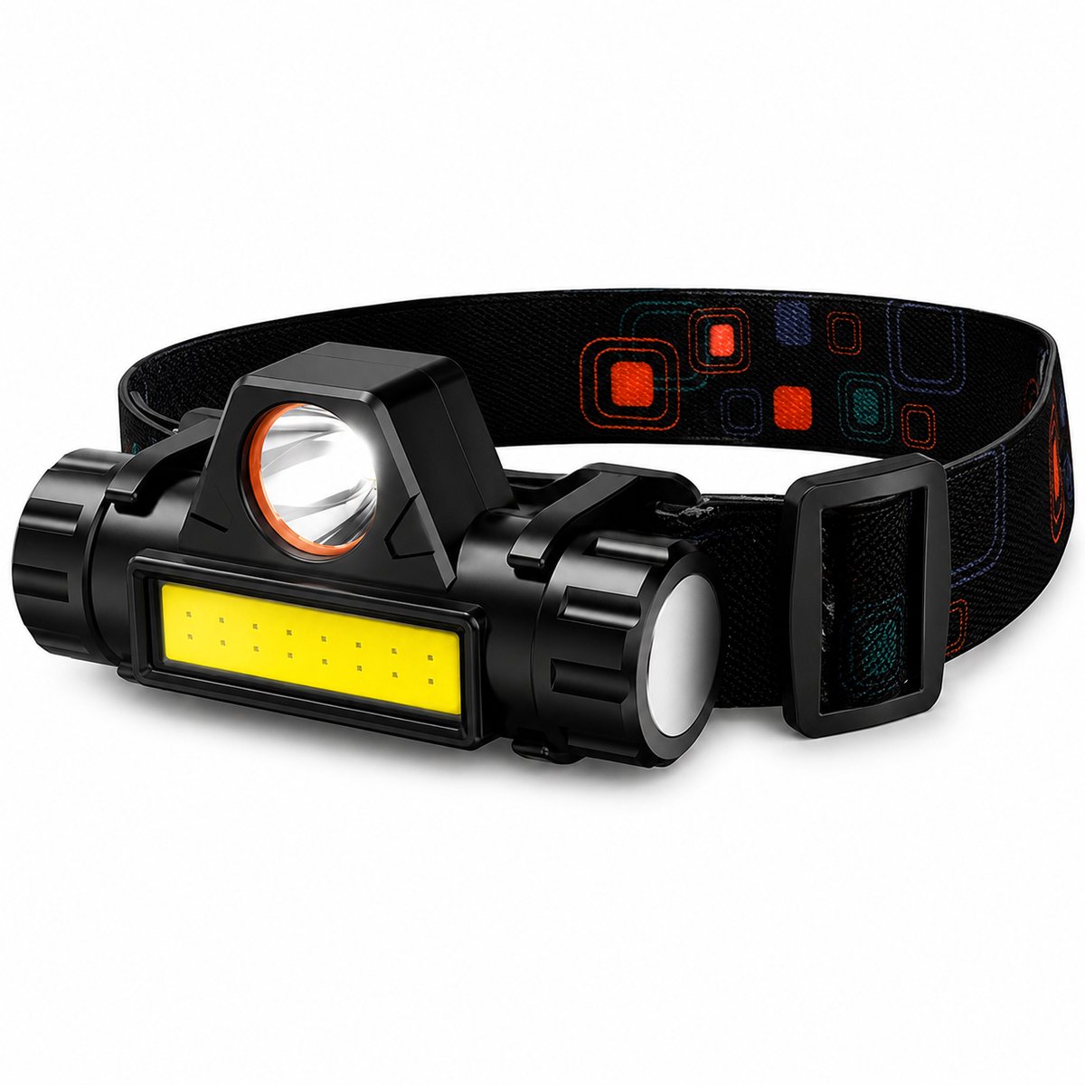 LED Hoofdlamp USB Oplaadbaar | COB Hoofdlamp | Waterdichte Hoofdlamp | Krachtige Hoofdlamp | Hoofdlamp Camping | Hoofdlamp Vissen | Hoofdlamp Wandelen | Oplaadbare Hoofdlamp | LED Koplamp | Dimbare Hoofdlamp | Noodlamp Zwart