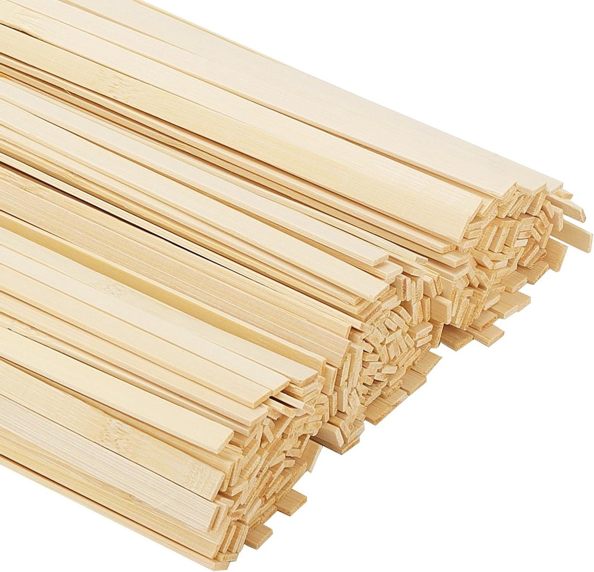 300 Stuks Bamboestokken 40 cm - Houten Stokken voor Ambachten, Mixen en Creatief Tekenen