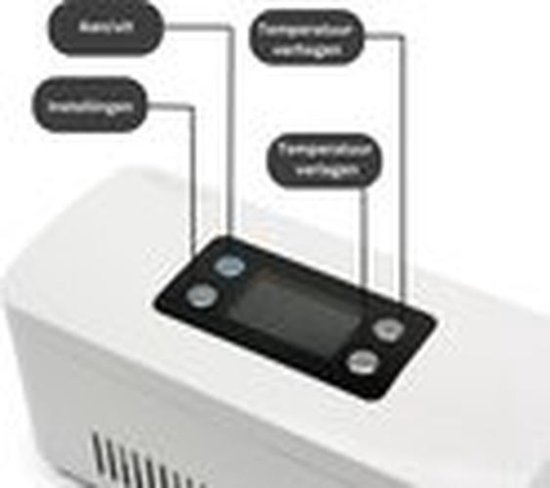 Norvia - Insuline koelkast - Diabetes koeltas - Medische koeling voor op reis/auto - LCD display - 4 pennen - 8 uur batterij - Wit van Norvia — afbeelding 4