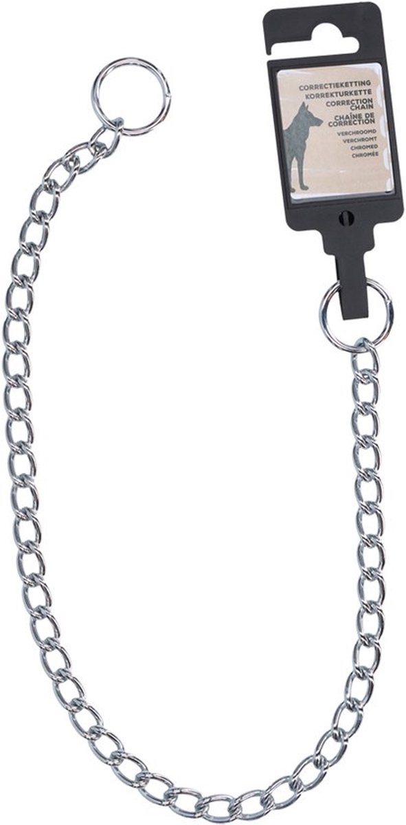 Slipketting M - Trekgedrag bij Honden - Gedragstraining - Anti trek hond - Verchroomde Sliphalsband - 3 mm x 55 cm