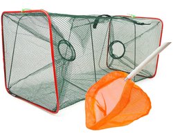 Eurocatch Krabben & Kreeften Fuik Set – Opvouwbare Fuik + Schepnetje