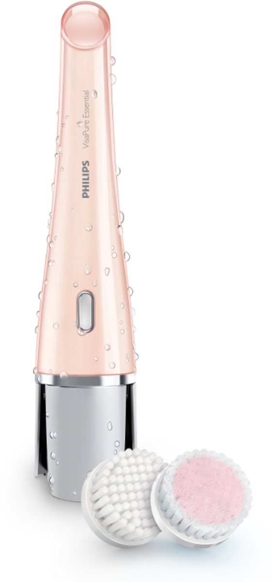 Philips VisaPure Essential SC5275/16 – Elektrische Gezichtsreinigingsborstel – Roze, Wit – Inclusief 2 Opzetborstels