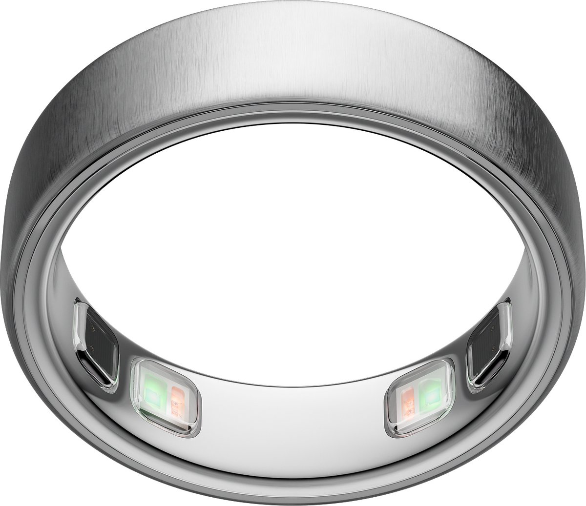Oura Ring 5 Brushed Silver - Size 7