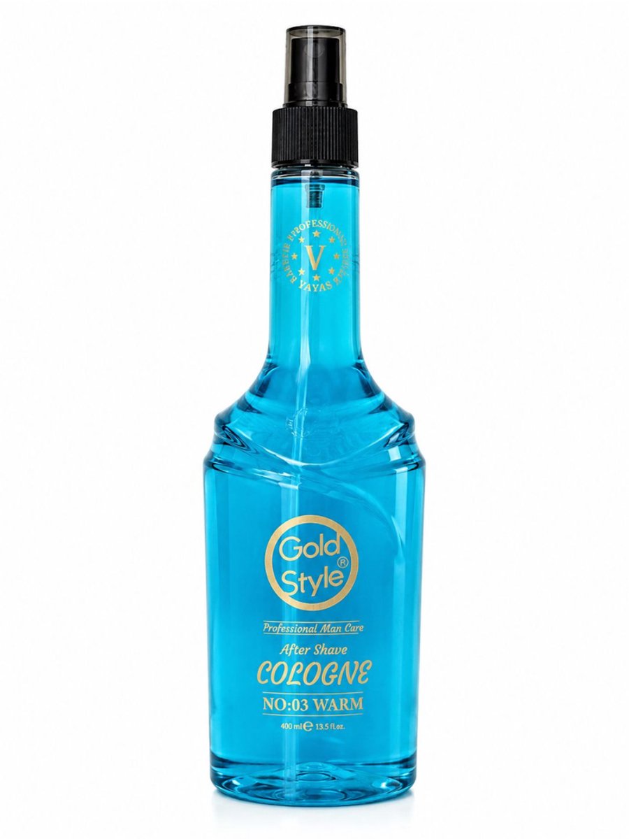 Gold Style After Shave Cologne 03 – 1 Stuk x 400 ml – Verkoelende en Verzorgende Aftershave voor Mannen