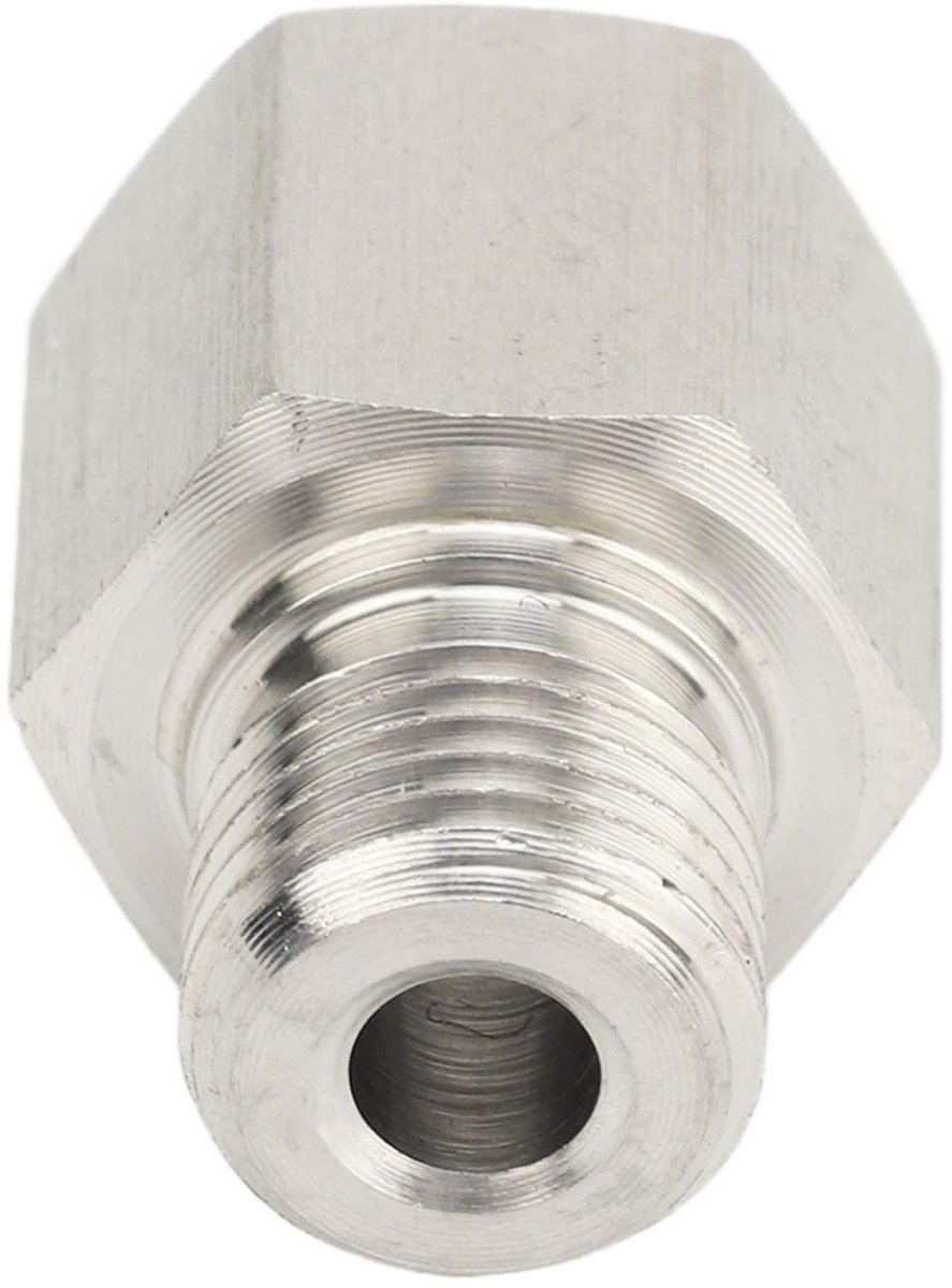 Dailygoods - Dailygoody - Lekvrije Roestvrijstalen Manometer Zenderadapter - 1/8 Inch Vrouwelijk Naar M10x1.0 Mannelijke Adapter - Duurzaam en Betrouwbaar - In...