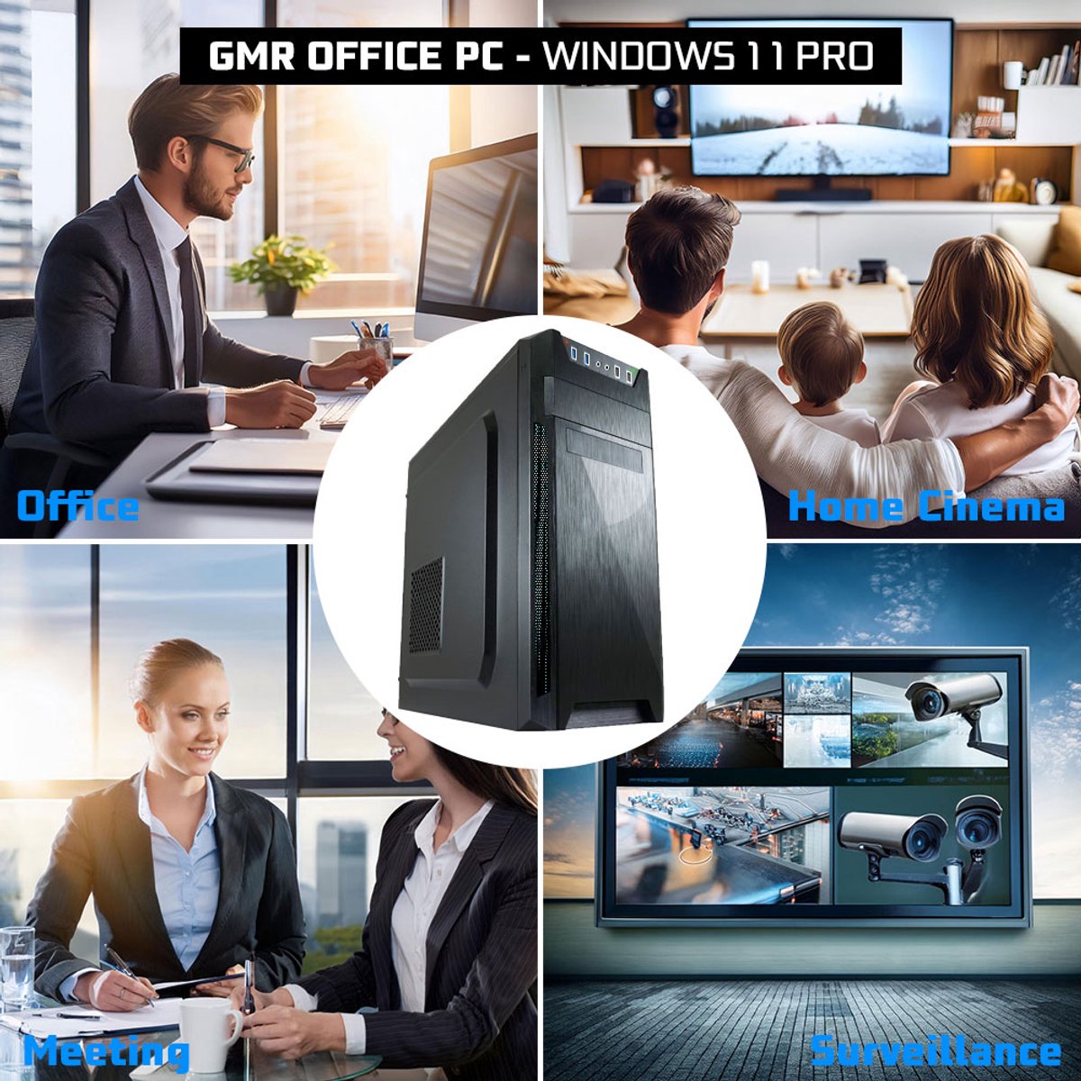 Intel Compleet Desktop PC | Intel Core i5 | 16 GB RAM | 512 GB SSD | DVD+RW | Windows 11 Pro | Business Office Multimedia Computer – foto 3