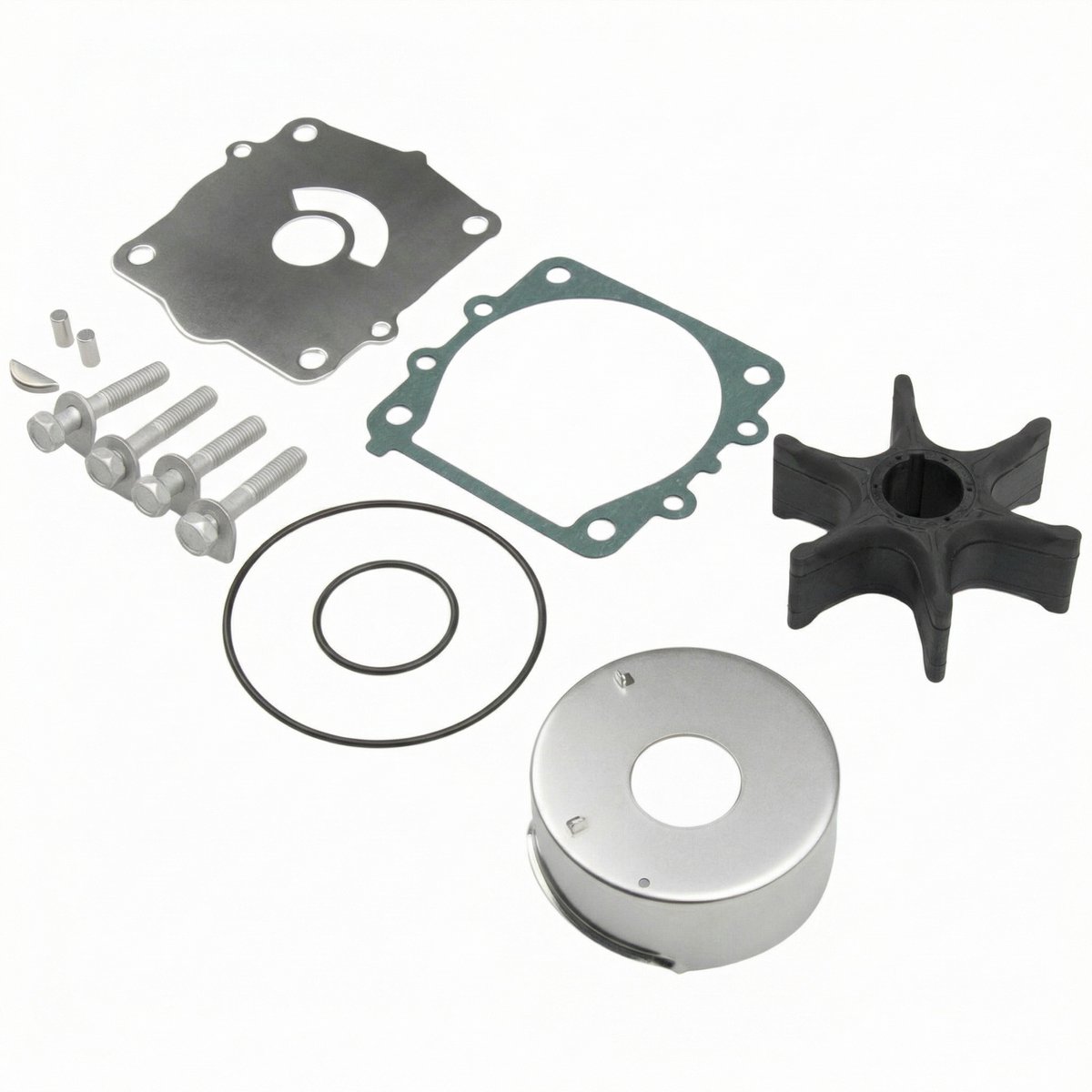 TEKROA® Buitenboordmotoren Water Pomp Impeller - Boottoebehoren - Reparatieset voor de waterpompwaaier van Yamaha buitenboordmotoren van 75、90 、 115 pk met 4-taktmotor - modelnummer 68VW0078-00-00, Sierra 18-3442