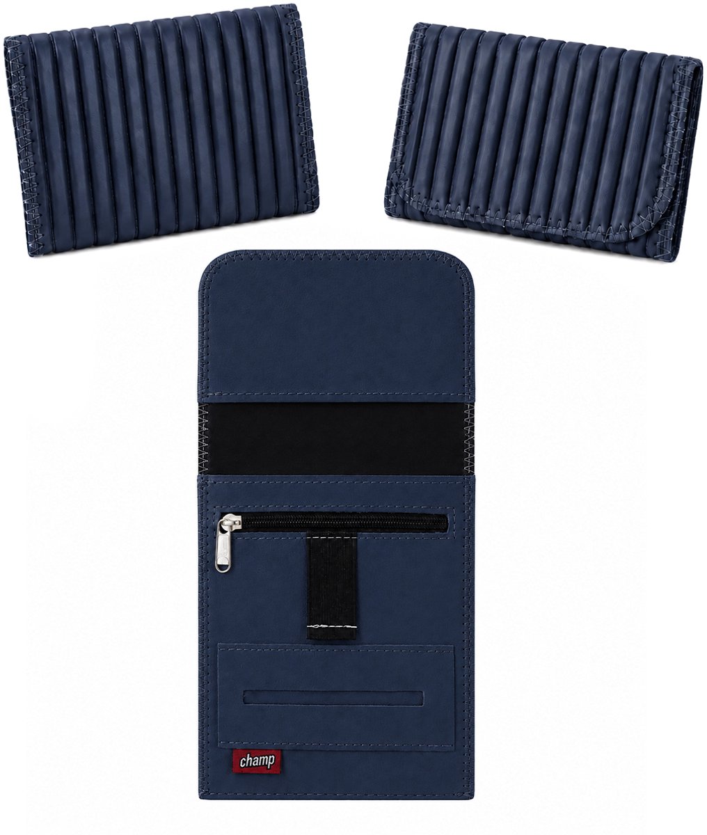 Champ Shag Etui - Tabak Etui - Gewatteerd - Sigarettenhouder - Blauw