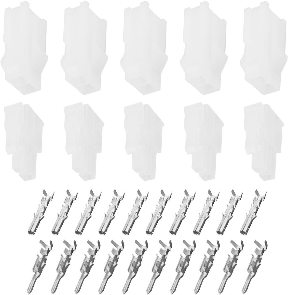 Dailygoods - Set van 10 2-polige Molex Connectoren voor Elektronische Toepassingen