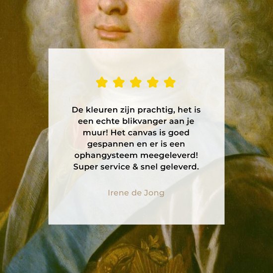 Peintures sur toile - Wilhelm VIII, landgrave de Hesse- Kassel - peinture de Philip van Dijk - 60x80 cm - Décoration murale