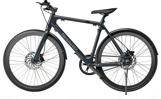 Sharp Milano BK-RS08-EB e-bike 7Ah 1sp naked bike zwart van Sharp — afbeelding 5