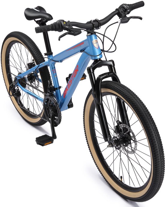 Bikestar MTB staal 21speed 24inch blauw van Bikestar — afbeelding 3
