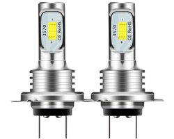 (Witte) H7 LED-autokoplampen, 80W 10000LM autolampen met hoge lichtopbrengst, CANBUS LED-mistlampen, 6000K wit