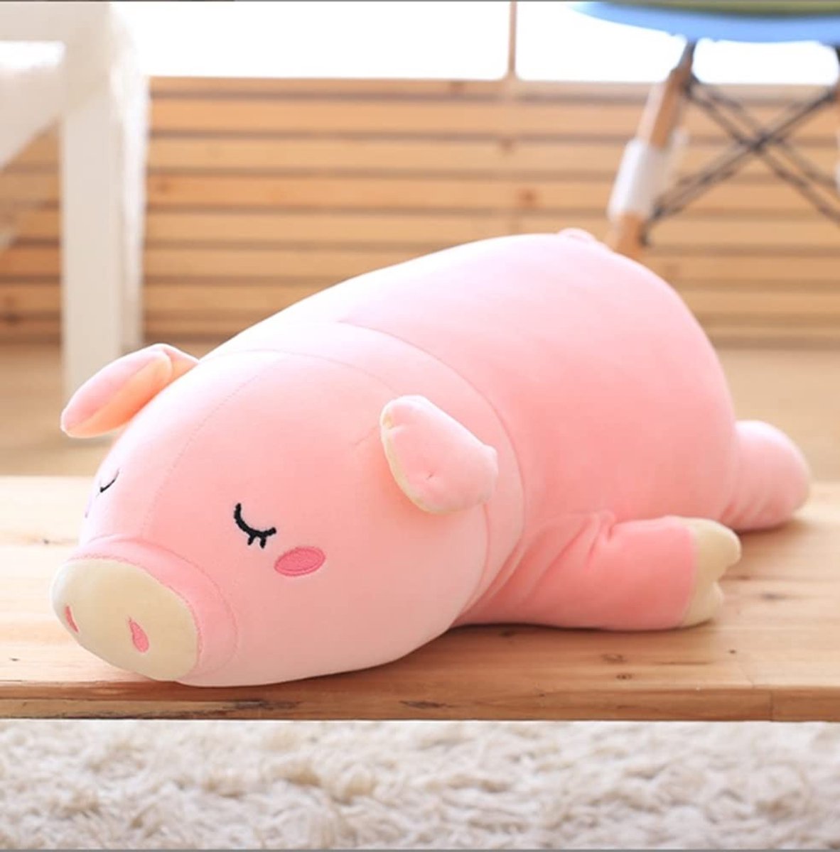 Dailygoods - Zacht Pluche Varken Knuffelkussen